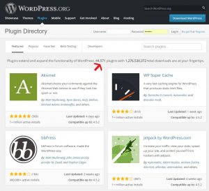 Les nombreux plugins de WordPress