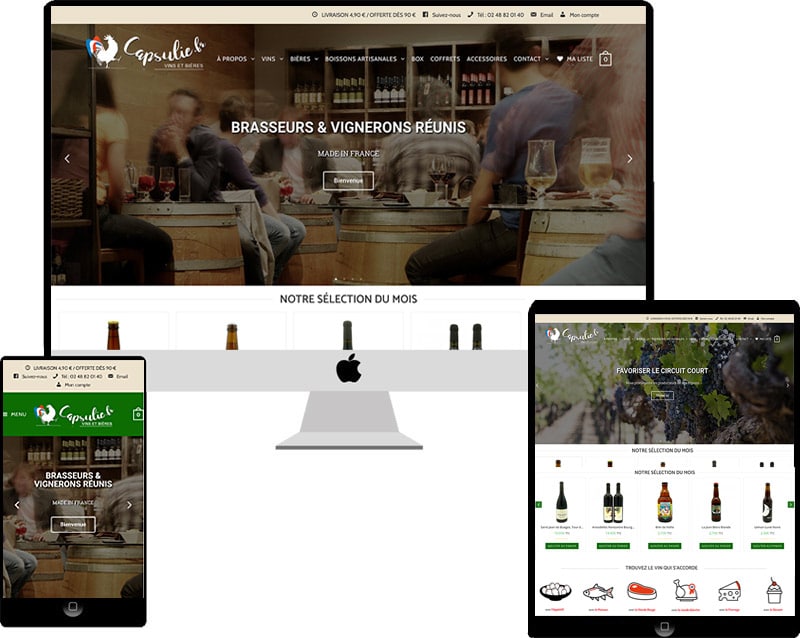 Capsulie vente en ligne de vins et bières de France