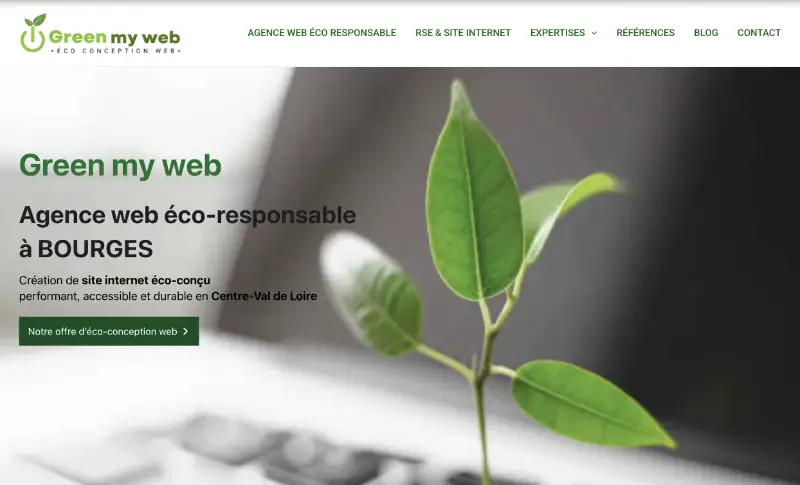 agence web bourges vierzon orleans green my web éco conception web